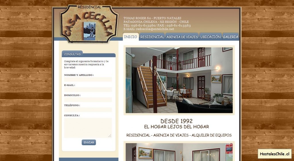 Hostales y Residenciales Chile - 'Casa Cecilia - Puerto Natales - Chile' - [object XrayWrapper [object HTMLImageElement]]