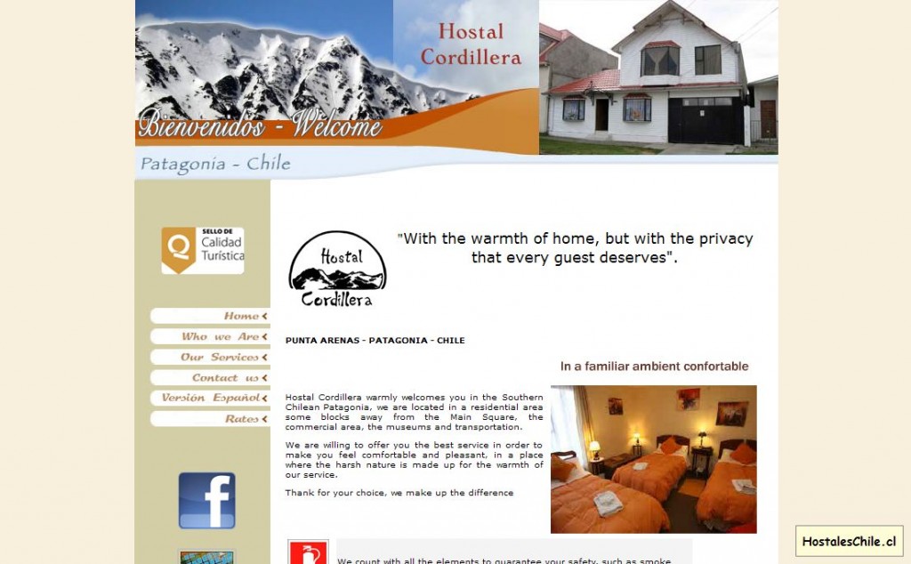 Hostales y Residenciales Chile - 'Hostal Cordillera - Punta Arenas - Patagonia - Chile' - www_hostalcordillera_com